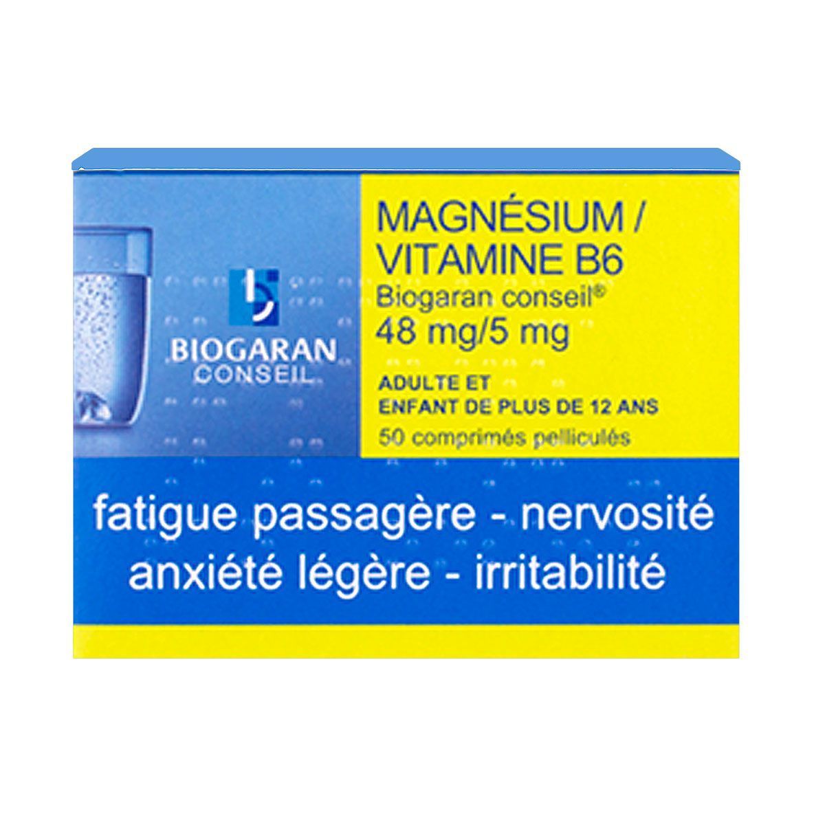 Biogaran Magnésium/Vitamine B6 - Réduit crampes et fatigue