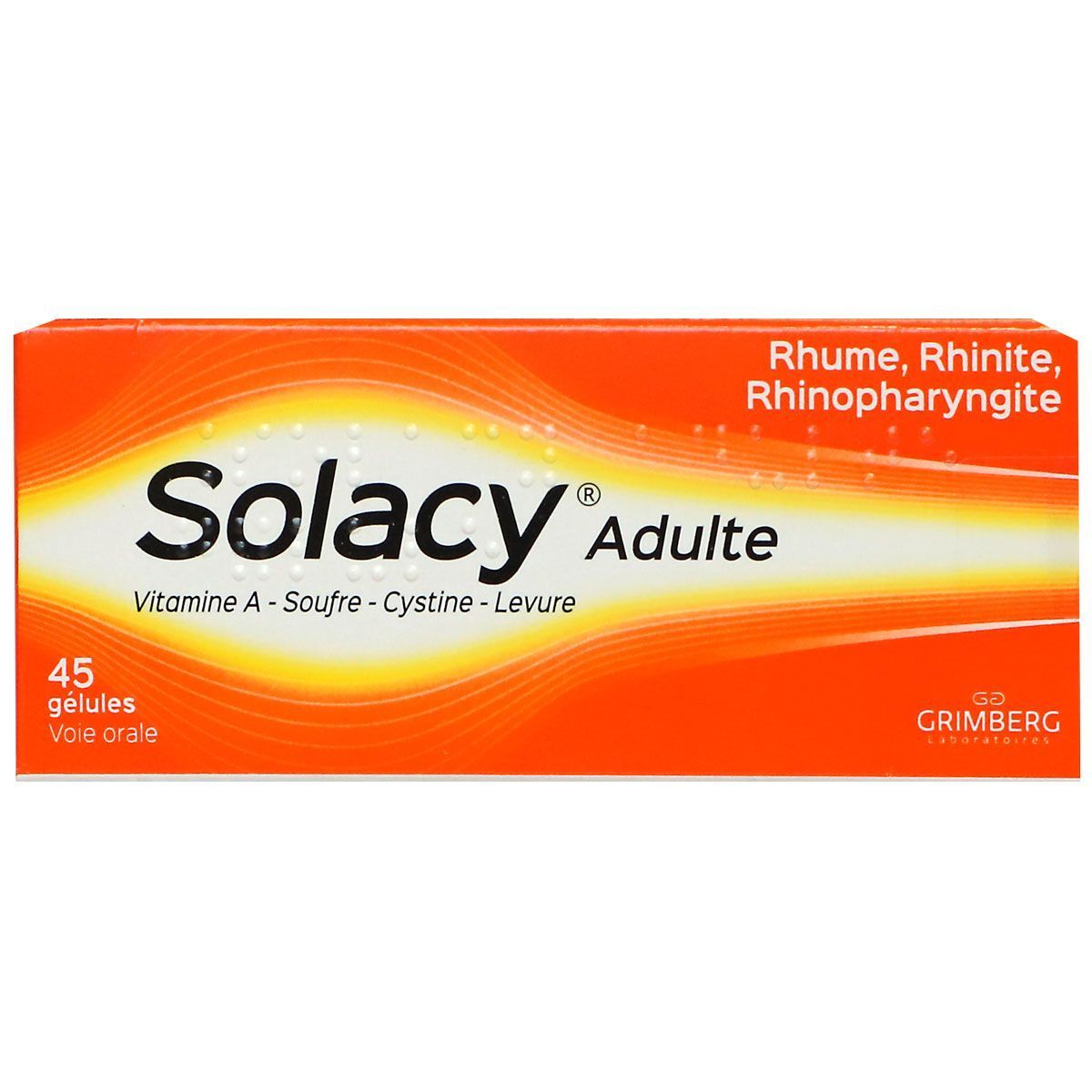 Solacy gélules pour rhume et rhinopharyngite - Pharmacie Randanne