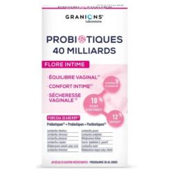 Granions - Probiotiques 40 milliards FLORE INTIME programme 20-40 jours ( 40 gélules )