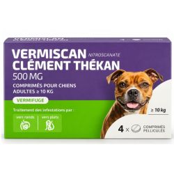 Clem Vermiscan comprimés vermifuges pour chien x4