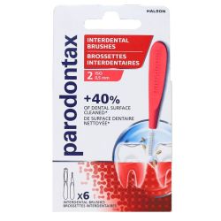 6 brossettes interdentaires taille 2 0,5mm