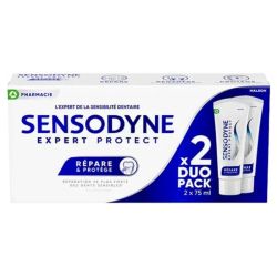 Sensodyne - Expert protect répare & protège menthe fraîche – Lot de 2 x 75 ml