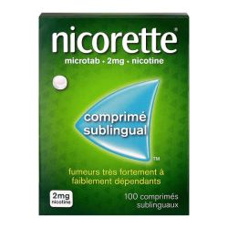Nicorette Microtab comprimés sublinguaux 2 mg (100 unités)