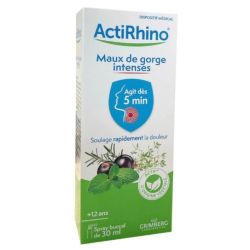 Actirhino maux de gorge intenses +12 ans spray buccal de 30ml
