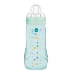 MAM - Biberon Easy Active 2ème âge 330ml 6mois+ débit très rapide VERT
