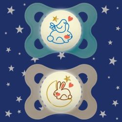 Sucettes nuit Mam Original 2-6 mois x2