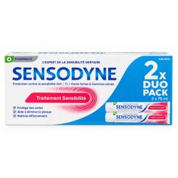 Sensodyne dentifrice traitement sensibilité lot de 2