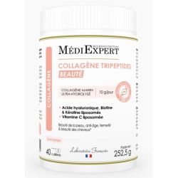 Mediexpert - Collagène marin tripeptides BEAUTE 40 cuillères goût orange
