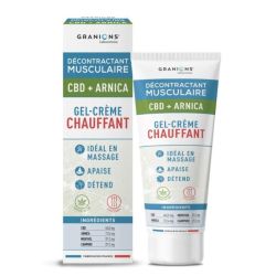 Granions - Décontractant musculaire CBD+ARNICA gel-crème chauffant 75ml