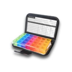 Pilulier semainier + pochette de transport