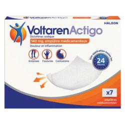 Voltarenactigo 140mg x7 emplâtres médicamenteux