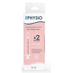Mediexpert - Physio seringues graduées pour lavage nasal 10ml x2