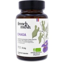 French Mush Chaga Bio : un champignon ancestral pour la vitalité x56 gélules