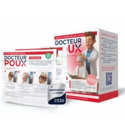 Docteur poux - bonnets imprégnés de lotion x2