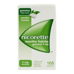 Nicorette gommes à mâcher menthe fraîche 4 mg