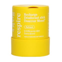 Refresh deodorant stick douceur monoi recharge bio 50g