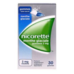 Nicorette gommes à mâcher menthe glaciale (30 unités)
