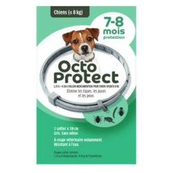 Elanco - Octo Protect collier antiparasitaire CHIEN de moins ou égal à 8kg - 7 à 8 mois de protection