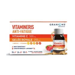 Vitamineris anti-fatigue vitamine C 500mg / Gelée Royale 250mg x10 shots
