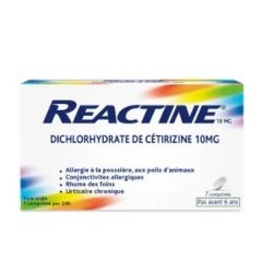 Reactine ( Cétirizine ) 10 mg (7 comprimés)