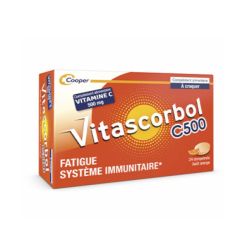 Vitascorbol C 500 Complément alimentaire (24 comprimés à croquer)