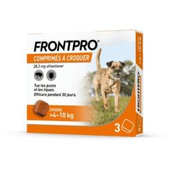 FrontPro comprimés anti-puces et tiques pour chien (4-10 kg) - 3 unités