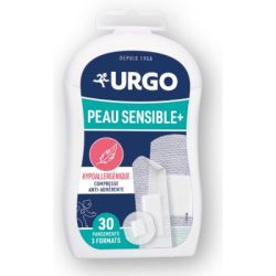 Urgo - Pansements peau sensible+ hypoallergénique 3 formats x30