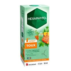 Hexaphyto - Spray toux au miel , lierre grimpant , curcuma 30ml