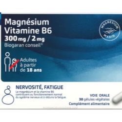 Magnésium Vitamine B6 300mg/2mg - Nervosité & fatigue x30 gélules