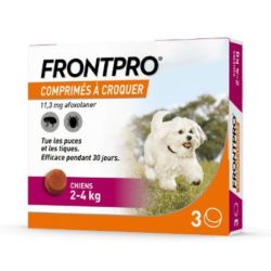 FrontPro comprimés pour chien (2-4 kg) contre puces et tiques (3 unités)