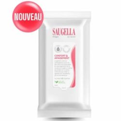 Saugella - Lingettes intimes nettoyantes confort & apaisement x15