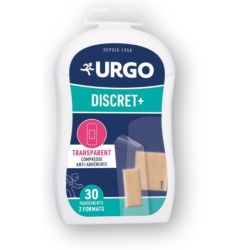Urgo - Pansements Discret+ transparent x2 formats x30