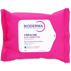 Bioderma - Créaline H2O lingettes démaquillantes peaux sensibles x25