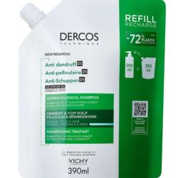 Dercos - recharge shampooing anti-pelliculaire DS normaux à gras 390ml