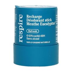 Refresh deodorant stick menthe eucalyptus recharge bio 50g