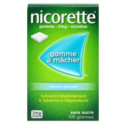 Nicorette gommes à mâcher menthe glaciale (2 mg)