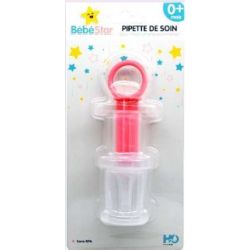 Bébéstar - Pipette de soin pour médicaments & aliments ROSE 0 mois +