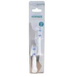 Biosynex - Superwhite 2 recharges pour brosse à dents sonique BLANCHE