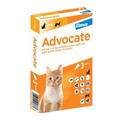 Advocate - Chats de - 4kg x3 pipettes