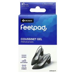 FeetPad 2 coussinets gel métatarses gauche et droit taille unique