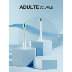 Neopulse - Têtes de brosse à dents éléctrique neosonic BLANC / SOUPLE x2