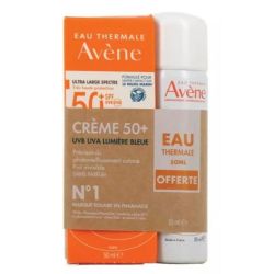 Avène Crème solaire sans parfum SPF 50+ 50ml + Eau thermale 50ml OFFERTE