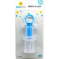 Bébéstar - Pipette de soin pour médicaments & aliments BLEU 0 mois +