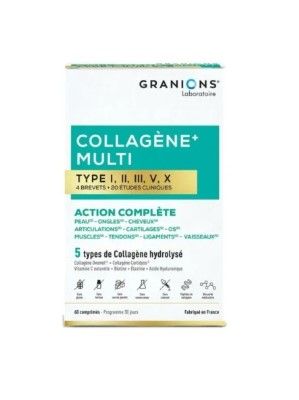 Complément Alimentaire Collagène Multi-action Granions - 60 Comprimés (30 Jours) - Neuf