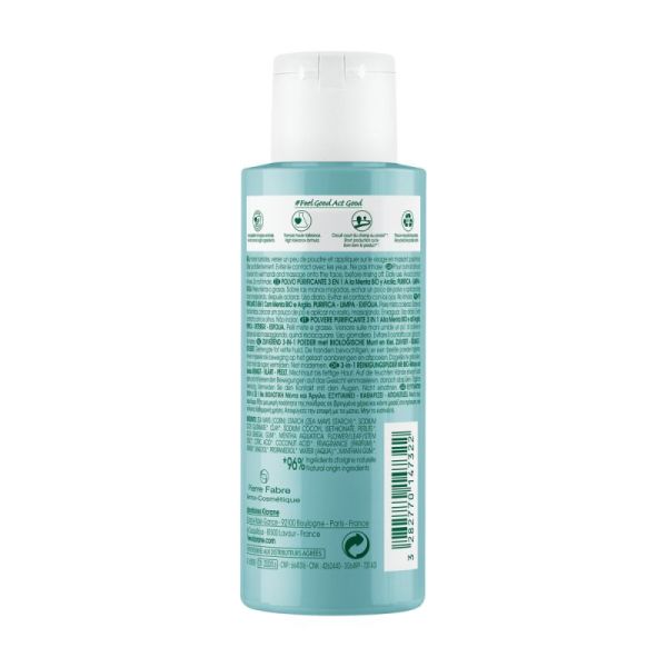 Klorane Poudre Purifiante 3 en 1 - à la Menthe aquatique BIO
