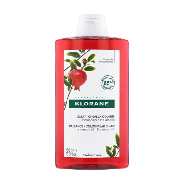 Klorane Shampooing à la grenade pour cheveux colorés (400 ml)