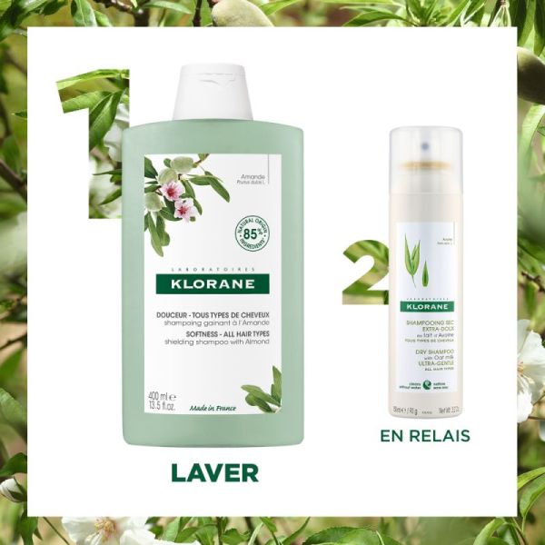 Klorane — Shampoing Gainant à l’Amande — Tous types de cheveux