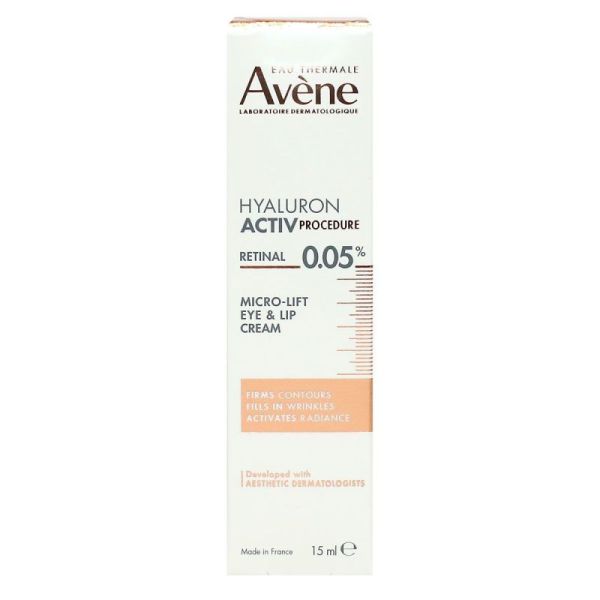 Avène - HyaluronActiv procédure crème micro-lift yeux&lèvres 15ml
