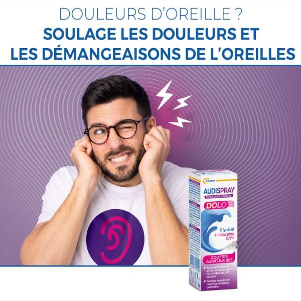 Audispray Dolo gouttes auriculaires 7g
