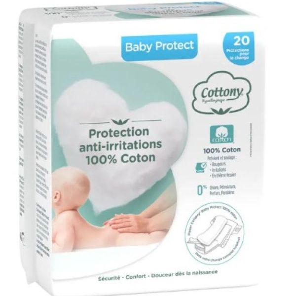 Cottony - protection anti-irritations 100% coton x20